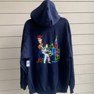 NEW Disney parks Pixar toy story unisex full zip hooded jacket 2XL